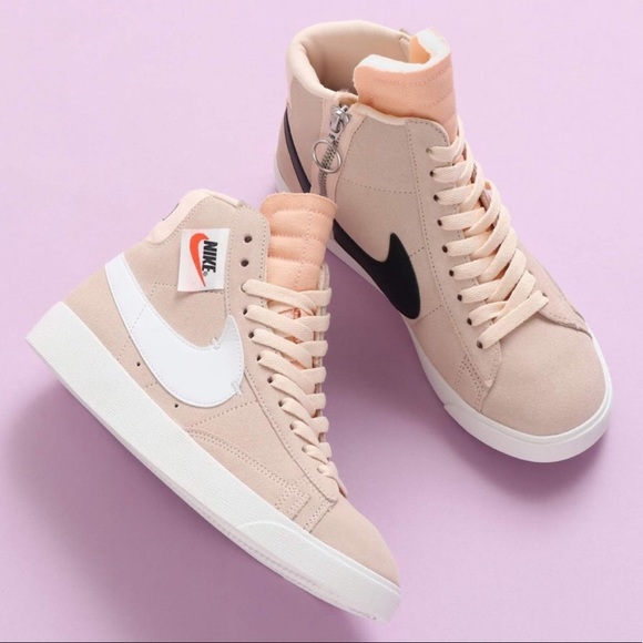 nike blazer mid rebel pink